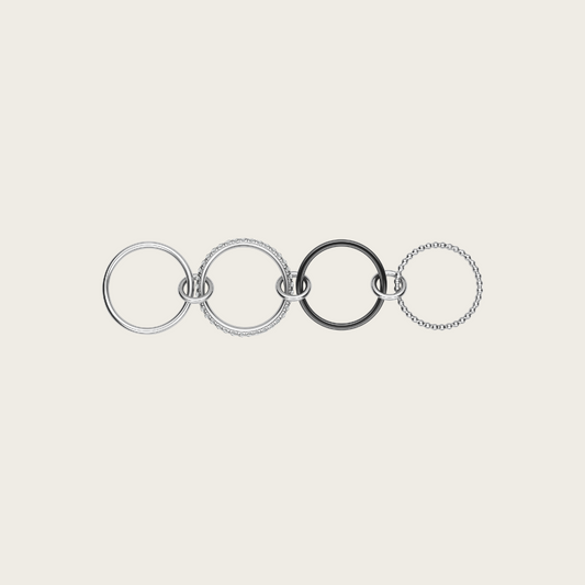 Sterling Silver, Black