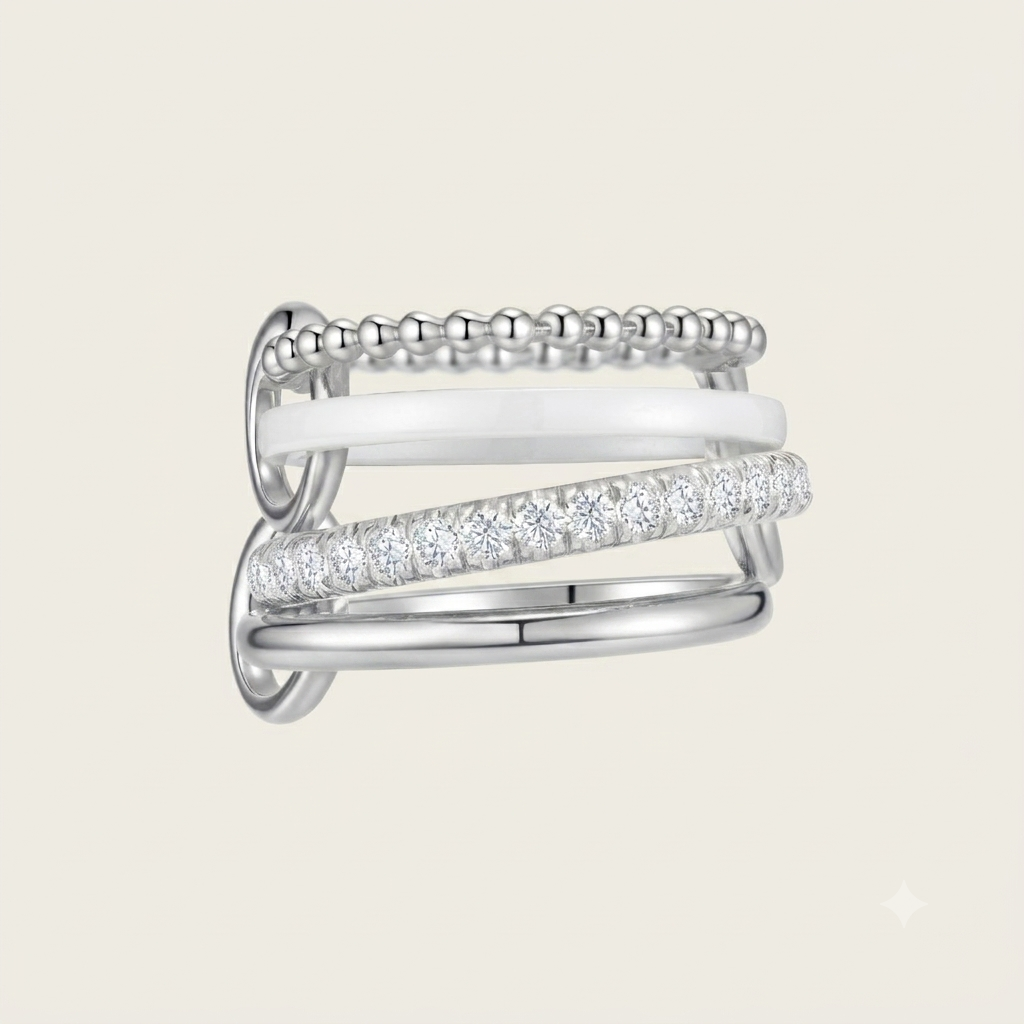 Sterling Silver, White