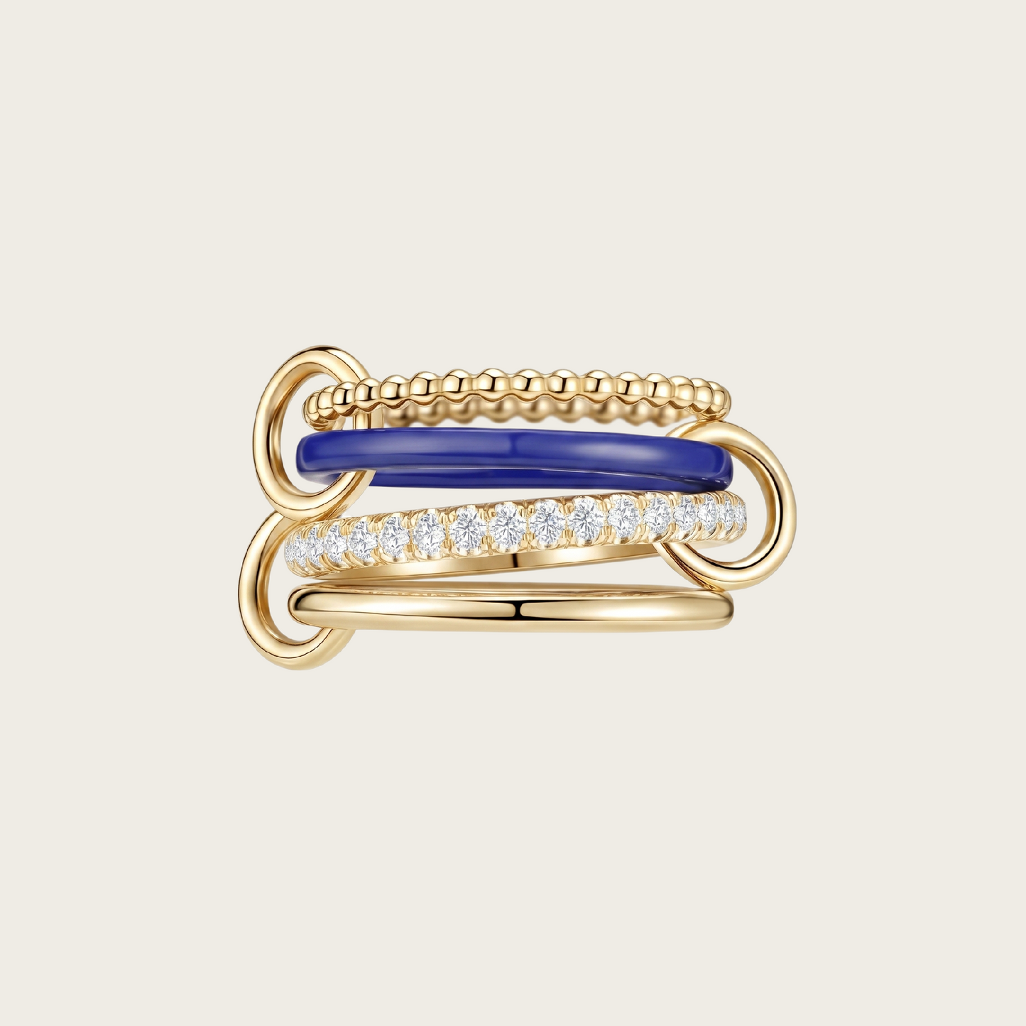 18k Gold Vermeil, Blue