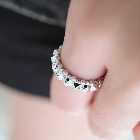 Diamond Slim Pyramid Ring