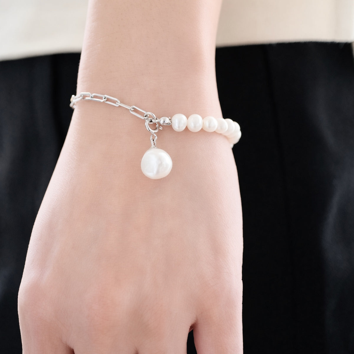 Fusion Harmony Pearl & Link Bracelet